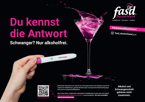 Du kennst die Antwort FASD Plakat